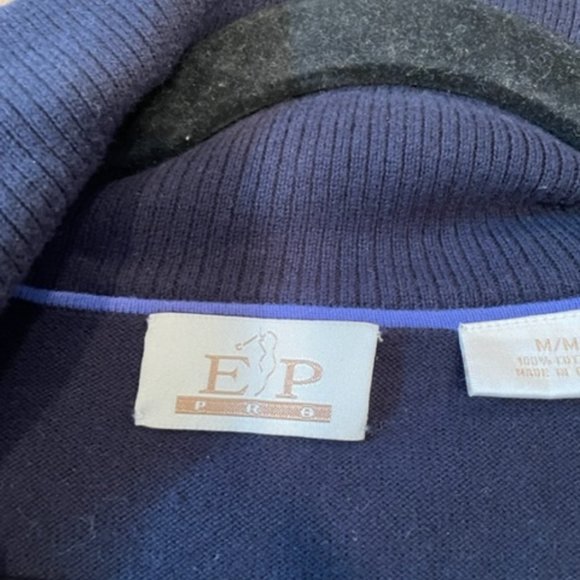 EP Pro Navy Zip Up Cardigan - Size Medium - Picture 5 of 11